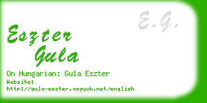 eszter gula business card